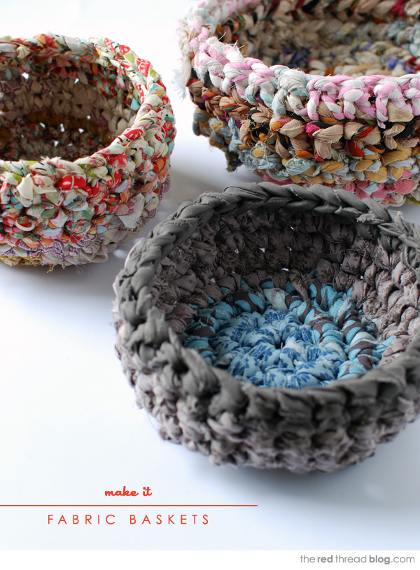 The Red Thread: How to Make Fabric Baskets