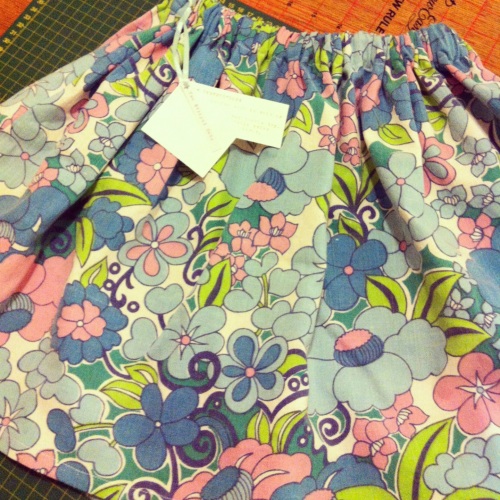 Girl's Skirt - vintage fabric
